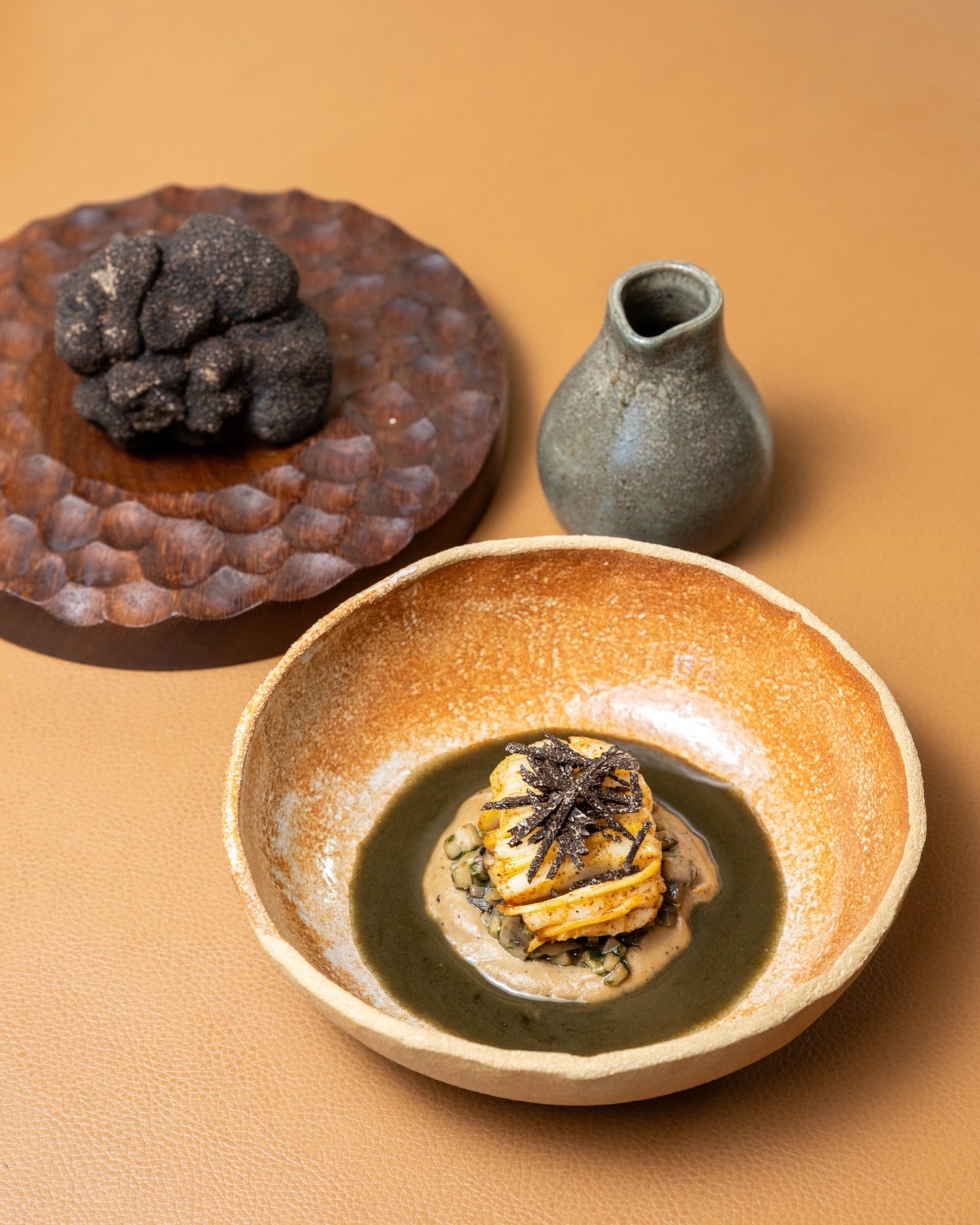 Velouté vert & truffe