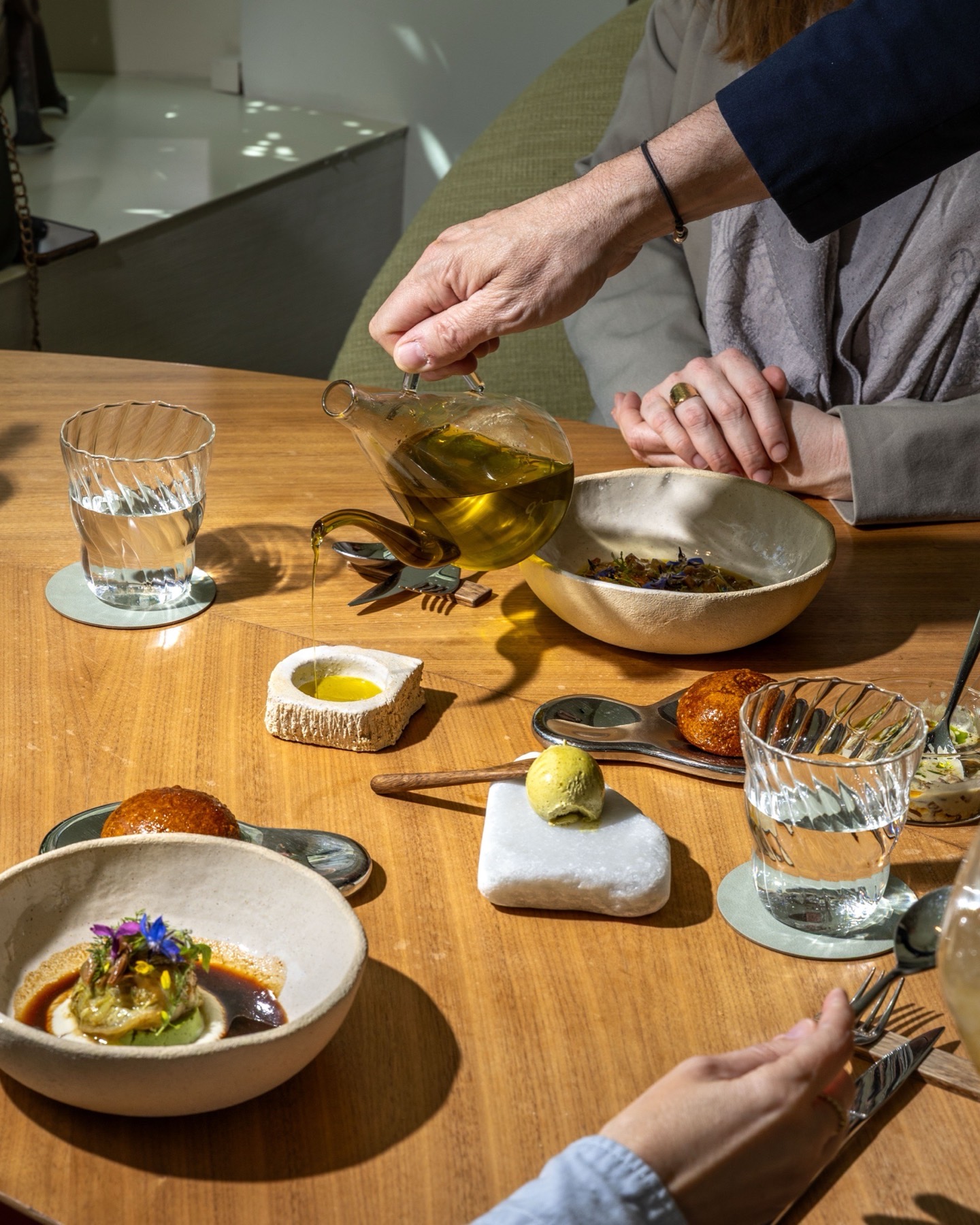 Le filet d'huile d'olive